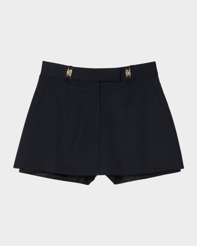 Leo Wool-Blend Skort